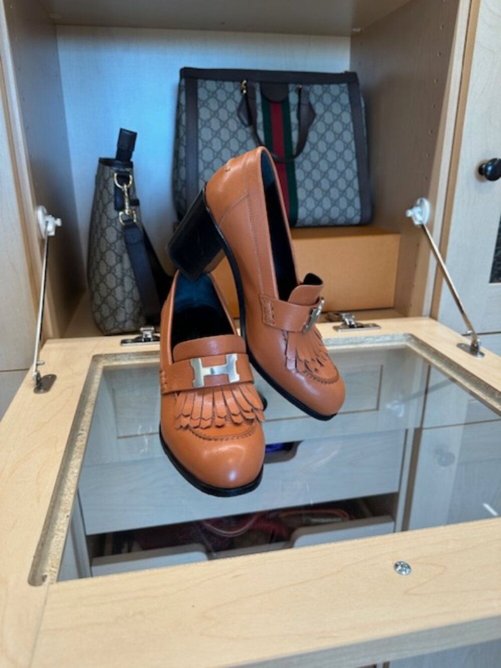 Hermès Leather Brown Size 37 Pumps